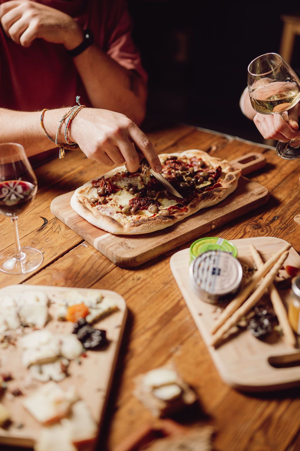 Pizzas planches et vins au Chai Vadé - Bar à vin à Saumur